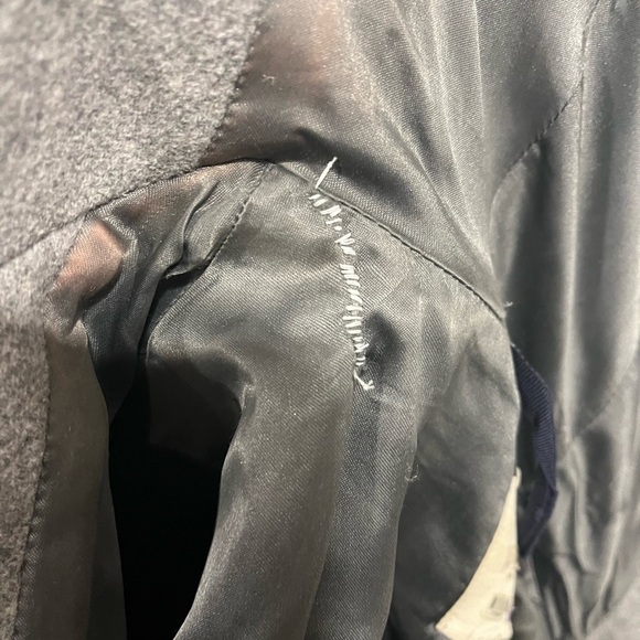 J Crew Grey Wool Parka Jacket Size 00 - Picture 7 of 8
